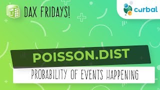 DAX Fridays 101 POISSONDIST  Probability of events happening [upl. by Nnahoj]