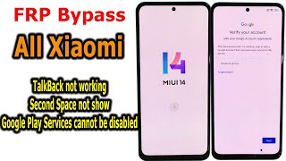 FRP Bypass Google account lock all Xiaomi MIUI 14 android 13 latest security [upl. by Bigelow717]