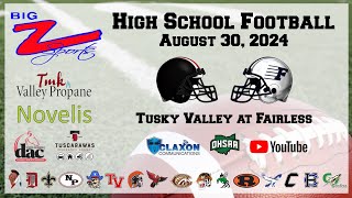 Tusky Valley at Fairless  High School Football from BIG Z Sports [upl. by Lleinnad]