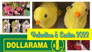 Dollarama New Finds  Easter 2022  Valentines amp Easter Decor Items Dollarama Walk Through [upl. by Collette901]