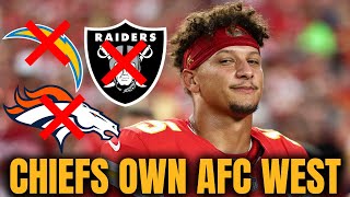 The Kansas City Chiefs DOMINATE the AFC West How Andy Reid amp Patrick Mahomes TERRORIZE the NFL [upl. by Mikkanen]