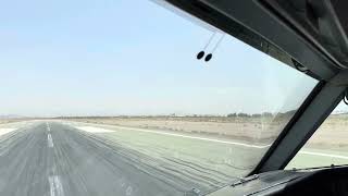 iranair Fokker F100 takeoff from runway 35L of zahedan airport of IranOIZHZAH [upl. by Aiem960]