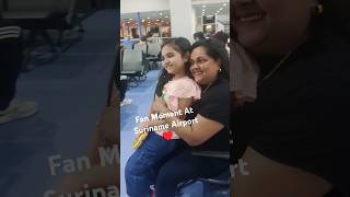 Fan Moment At Suriname Airport ♥️youtubeshorts shorts fans moments [upl. by Akirdnas]