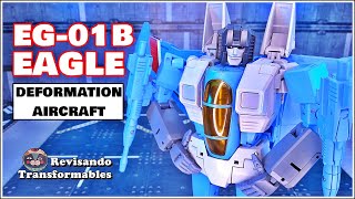 Deformation Aircraft Eagle EG01B Thundercracker KO Transformers Masterpiece MP52 [upl. by Einnor859]