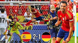 Crazy reaction to Mikel Merino winning goal for Spain vs Germany 😱🔥 [upl. by Suoiradal803]