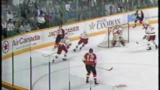 Flyers Pelle Eklund Super Pass vs Flames 1990 [upl. by Auberbach485]