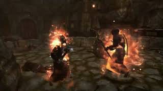 Skyrim Battles  Malkoran vs Sild the Warlock [upl. by Ettenwad243]