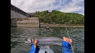 This Dam Holds Tanks Kayak Fishing Huge Hydro Dam [upl. by Crispin]