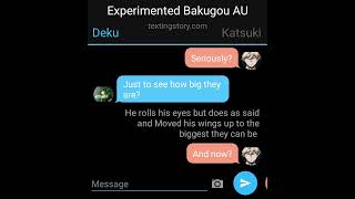 Experimented Bakugou AU Part2 Texting story [upl. by Nailil272]