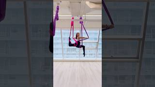 AERIAL YOGA  2 hammocks  A brain twisting combo using 2 hammocks aerialyoga aerialpractice yoga [upl. by Hettie]