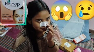 Instant review of HIPHOP nose strips🫣shortvideo viralvideofunny😂 [upl. by Werd695]