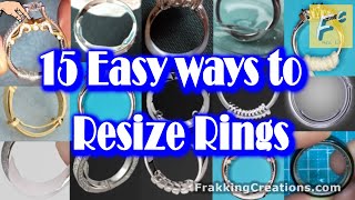 How to Resize a Ring 13 Ways  2 you never heard of  How to make a ring smaller [upl. by Ydnac]