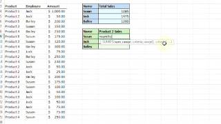 Understanding Excel Functions SumIf and SumIfs explained [upl. by Ordnasil]