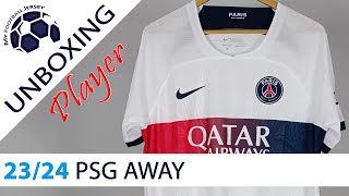 PSG Away Jersey 2324 JJSport Player Version Unboxing Review [upl. by Ramej]