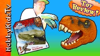 Jurassic World Chomping TOY TRex and Velociraptor [upl. by Kevyn]