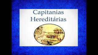 CAPITANIAS HEREDITÁRIAS  HISTÓRIA EM MINUTOS [upl. by Llenyar]