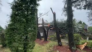 Damage from storm Debby in the Harrisburg Pa area [upl. by Ahpla]