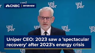 Uniper CEO 2023 saw a spectacular recovery after 2023s energy crisis [upl. by Olodort276]