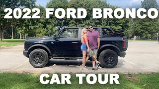 2022 Ford Bronco Black Diamond 4 Door Soft Top  NEW CAR Review  The McCruddens [upl. by Gina]