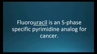 How to pronounce fluorouracil Adrucil Memorizing Pharmacology Video Flashcard [upl. by Srini]