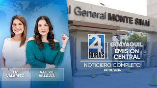 Noticiero de Guayaquil Emisión Central 301024 [upl. by Oisinoid]