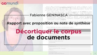 Note de synthèse 25  décortiquer le corpus de documents [upl. by Alleiram]