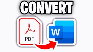 How To Convert PDF To Word Document EASILY  Laptop Mobile [upl. by Eirrok]