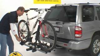 Thule T2 Hitch Bike Platform Rack Demo by Rack Attack [upl. by Arraeis]