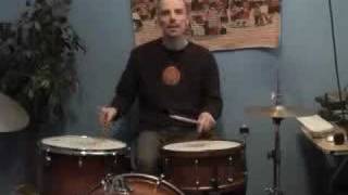 Drum Lesson Double Bass Beat with one Foot [upl. by Eibrad659]