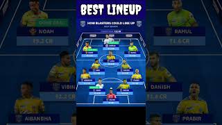 ⚽HERO ISL 202425 🟡KERALA BLASTERS FC NEW BEST STARTING 11 amp LINEUPS 202425 ✅ indiansuperleague [upl. by Rovaert]