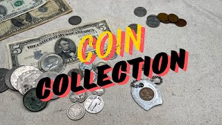 Coin Collection with some nice finds Old Silver and currency [upl. by Grew697]