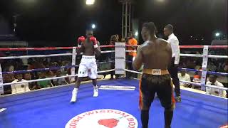 Salafest Boxing Bizzare Idowu drops Bastie Samir twice Championship ended in R2 [upl. by Yerocal385]