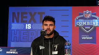 Sam Howell NFL Combine Interview [upl. by Nhguav]