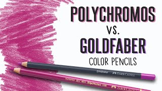 Color Pencil Comparison Polychromos vs Goldfaber [upl. by Koetke804]