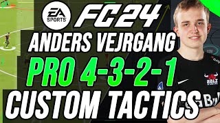 PRO ANDERS VEJRGANG 4321 CUSTOM TACTICS amp INSTRUCTIONS  EA FC 24 [upl. by Broek]