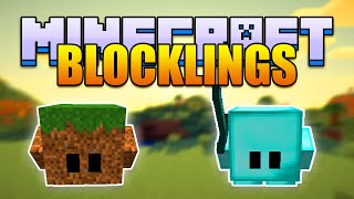 Minecraft BLOCKLINGS Mod New Tameable Pets Minecraft v18 Mod Spotlight [upl. by Nyrok]