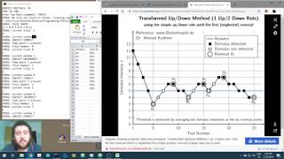 Auditory psychophysics using Python and Psychopy  Video 10 Recording Subject Responses [upl. by Iuqcaj]