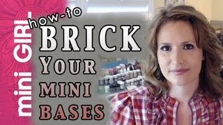 miniGIRL 17 How to Make BricksCobblestone for Minis TutorialBases Terrain TransportEpis 4 [upl. by Coralie]