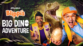 Blippis Big Dino Adventure Full Dinosaur MOVIE with Blippi and Meekah [upl. by Ekard]