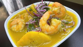 Sopa de Camarones con Pescado [upl. by Dyraj]