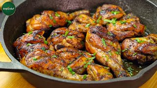 Pan Roast Chicken No Oven Chicken Roast Recipe by SooperChef [upl. by Crispa]