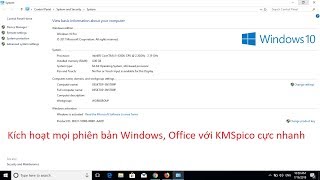 Cách dùng KMSpico active Windows Office mọi phiên bản mới nhất 2018 [upl. by Midas265]