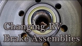 Changing RV Brake Assemblies amp Repacking Bearings [upl. by Anneehs]