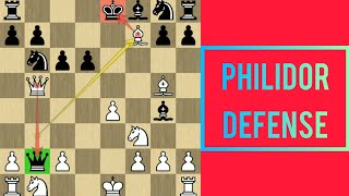 Chess Trap in Philidor Hanham Variation ‼️🔥☢️ [upl. by Haimrej849]