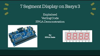 How to Control 7Segment Displays on Basys3 FPGA using Verilog in Vivado [upl. by Almira712]