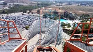 Goliath Roller Coaster Six Flags Magic Mountain [upl. by Selima]