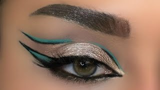 Detailed GREEN SMOKEY EYESHADOW TUTORIAL FOR BEGINNERS  SOFT SMOKEY SIREN EYES eyeshadowtutorial [upl. by Hardigg674]