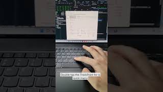 Double tap the TrackPoint to call the quick control menu on ThinkPad Z16 [upl. by Gerhard]