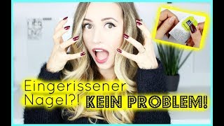 Eingerissener Fingernagel  Was tun  Nails » Lalalunia « [upl. by Zeiler]