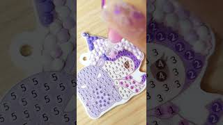 ✨️Diamond Painting ASMR✨️KUROMI Key ring 2diamondpainting satisfying asmr Kuromi Sanrio [upl. by Tita]